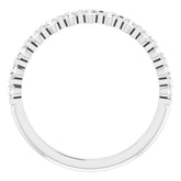Platinum 3/8 CTW Natural Diamond Anniversary Band